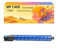 GWJJMK Ensemble de Cartouches de Toner Haute capacité Compatible 842038 842039 842040 842041 Fonctionne pour Ricoh Les imprimantes Aficio MP C300 C300SR MP C400 C400SR MP C401 C401SR 1*Cyan