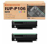 GWJJMK Ensemble de Cartouches de Toner Haute capacité Compatible IUP-P106, Fonctionne avec Les imprimantes pour Konica Minolta 2202MF et 2282MF, Couleurs Vives à Haut rendement 2*Black