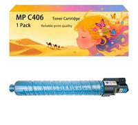 GWJJMK Ensemble de Cartouches de Toner Haute capacité Compatible MPC406 842211 842212 842213 842214 Fonctionne pour Ricoh Les imprimantes MP C306 C307 C307SP C406 C406ZSPF C407 C407S 1*Cyan