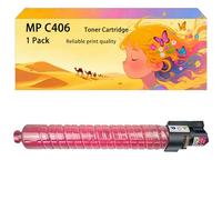 GWJJMK Ensemble de Cartouches de Toner Haute capacité Compatible MPC406 842211 842212 842213 842214 Fonctionne pour Ricoh Les imprimantes MP C306 C307 C307SP C406 C406ZSPF C407 C407S 1*Magenta