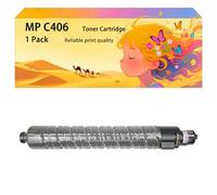 GWJJMK Ensemble de Cartouches de Toner Haute capacité Compatible MPC406 842211 842212 842213 842214 Fonctionne pour Ricoh Les imprimantes MP C306 C307 C307SP C406 C406ZSPF C407 C407S 1*Black