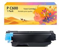 GWJJMK Ensemble de Cartouches de Toner Haute capacité compatibles 408314 408315 408316 408317 Fonctionne pour Les imprimantes pour Ricoh P C600, Couleurs Vives à Haut rendement 1*Cyan