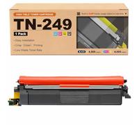 GWJJMK Ensemble de Cartouches de Toner Haute capacité compatibles TN-249BK TN-249C TN-249M TN-249Y Fonctionne avec Les imprimantes HL-L8230CDW HL-L8240CDW MFC-L8340CDW L8390CDW 1*Yellow