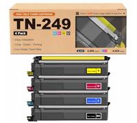 GWJJMK Ensemble de Cartouches de Toner Haute capacité compatibles TN-249BK TN-249C TN-249M TN-249Y Fonctionne avec Les imprimantes HL-L8230CDW HL-L8240CDW MFC-L8340CDW L8390CDW 4*Colors