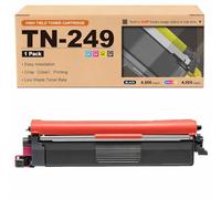 GWJJMK Ensemble de Cartouches de Toner Haute capacité compatibles TN-249BK TN-249C TN-249M TN-249Y Fonctionne avec Les imprimantes HL-L8230CDW HL-L8240CDW MFC-L8340CDW L8390CDW 1*Magenta