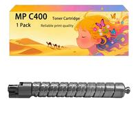 GWJJMK Kit de Cartouches de Toner Haute capacité Compatible 841550 841551 84155 841553 Fonctionne pour Ricoh Les imprimantes Aficio MP C300 C300SR MP C400 C400SR MP C401 C401SR 1*Black