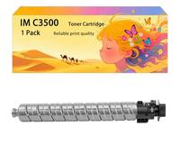 GWJJMK Kit de Cartouches de Toner Haute capacité Compatible 842255 842256 842257 842258 Fonctionne pour Ricoh Les imprimantes IM C3000 IM C3500 IMC3000 IMC3500 C3500LT 1*Black