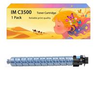GWJJMK Kit de Cartouches de Toner Haute capacité Compatible 842255 842256 842257 842258 Fonctionne pour Ricoh Les imprimantes IM C3000 IM C3500 IMC3000 IMC3500 C3500LT 1*Cyan