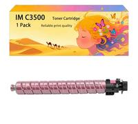 GWJJMK Kit de Cartouches de Toner Haute capacité Compatible 842255 842256 842257 842258 Fonctionne pour Ricoh Les imprimantes IM C3000 IM C3500 IMC3000 IMC3500 C3500LT 1*Magenta