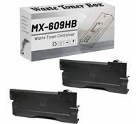 GWJJMK MX-609HB MX609HB Boîte de Toner usagé conteneur de Remplacement Compatible pour imprimantes pour Sharp MX-M2630 M3050 M3070 M3570 M3571 M4071 M6071 fiabilité et longévité 2 Pack