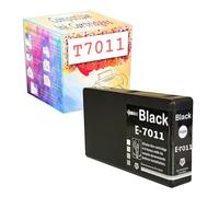 GWJJMK T7011 T7012 T7013 T7014 7011 7012 7013 7014 Remplacement Compatible en Cartouche en Cartouche en Noir et Couleur pour Epson WP 4025 4015 4525 4545 4595 Imprimante Black
