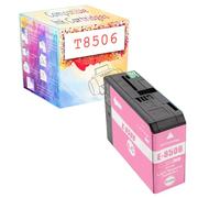 GWJJMK T8501 T8502 T8503 T8504 T8505 T8506 T8507 T8508 T8509 Remplacement Compatible en Cartouche À Encre Noir Et Couleur pour Epson L'imprimante P800 Light Magenta