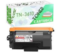 GWJJMK TN-3610XL TN-3610 TN3610 TN3610XL Cartouche De Toner À Haut Rendement Compatible Remplacement pour Brother Imprimante HL L5210DN L5210DW L5215DN L6415DW L6210DW L621 1 Black