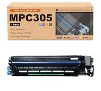 GWJJMK Unité de Tambour Haute capacité Compatible MPC305 Remplacement pour Les imprimantes pour Ricoh MPC305SP C305SPF MPC306 406 407 Unité d'imagerie avec Cartouche de Tambour 1*Yellow