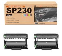 GWJJMK Unité de Tambour Haute capacité Compatible SP230 Remplacement pour Les imprimantes pour Ricoh SP230DNW SP230FNW SP230SFNW unité d'imagerie pour Cartouche de Tambour 2*Black