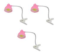 GWJKG 3 x amp; Lumière de Bureau Rose pour la Lecture, l'étude Le Travail sur la Table d'école- lumière à Effet Solaire