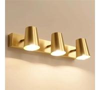 GWJKG American Vintage à 3 têtes en Laiton Mur Murs luminaire avec Une Base E26 pour l'éclairage vanité Avant Miroir Salle de Bain