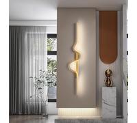 GWJKG Applexion à LED Moderne cm Lampe en métal Longue Bande élégante pour Chambre, 3 températures Couleur, décoratif d'éclairage intérieur, Conception de lumière Murale contemporaine
