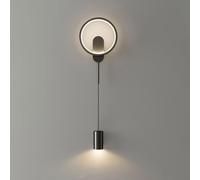 GWJKG Applexion Application Murale Moderne au Chevet vers Le Haut LED LEIL Rond ROUNDE ÉCLAIRAGE Mur PROSITIQUE Industriel