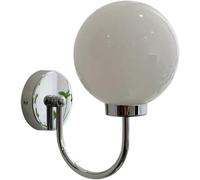 GWJKG Applexion chromée américaine Moderne Nuance Verre Globe câblage Dur paroi la Carte pour Chambre à Coucher Salon Salle de Bain Lampe Murale d'éclairage intérieur avec Base G9