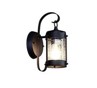 GWJKG Applique murale rétro Villa en verre en aluminium et métal CreativeAisle American Rust-Proof Lamp for Garden External Weatherproof Outdoor Backyard Hanging Sconce Waterproof