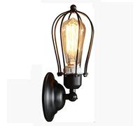 GWJKG Appliques murales rustiques en métal, Applique Cage à Fil Industriel, Lampe Vintage pour décoration de Maison, tête lit, Chambre, Salon