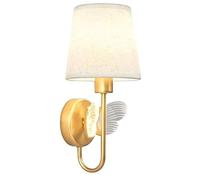GWJKG Appliques sur la Teinte Tissu Nordique, Lampes murales en Fer Moderne avec décoration de Papillon créative, luminaires muraux intérieurs pour Le Salon, Chambre, Couloir, Porche (Or)