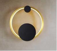 GWJKG Apponce Moderne LED, Gel en métal Gel Lumières Non dimmables, Lampe 14W de Style Unique, éclairage de géométrie Abstrait, Couleur Murale intérieure Gold. Taille: Ligne Chaude