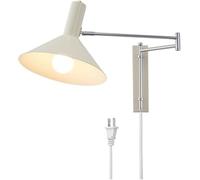GWJKG Associable Arme Lecture Mid CELETTE Condition Moderne Chrome Fine Blanche LEIL Let CONRAIT Long BRATION Mur Lampe avec / E27 Base pour Chambre Salle SOIX DE LA SOI