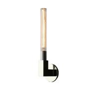 GWJKG Barre linéaire Milieu du siècle Chambre à Or Long Tube en Verre Salle Bain vanité Lampe sur Miroir Fermier, Application Murale Industrielle Noire pour la Cuisine de Salon au Coucher (Chrome, 1