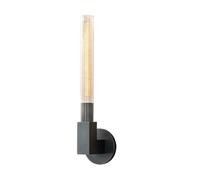GWJKG Barre lumière linéaire Milieu du siècle Chambre à Coucher Or Long Tube en Verre Salle Bain vanité Lampe sur Miroir Fermier appiculture Murale Industrielle Noire pour Le Salon de couchent