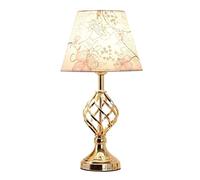GWJKG Bedroom Bedside Home Lamp Creative Romantic Warm Wedding Table Lamps for Living Room Color Gold Size : Button Switc