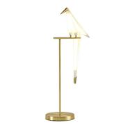 GWJKG Bird Paper Bedroom Art Decor Stand Origami Light Study Bedside Reading Desk Lamp Table Lamps for Living Room, 22 * 72cm, Gold