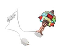 GWJKG Bureau Miniature Style Vintage la Lampe à Maison de poupée LAMPLES Miniatures LED pour Le Set POULONS Home