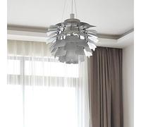 GWJKG Chandelier Creative Fashion Pine Cone Chandelier, Chandelier Minimaliste Moderne, Lampe de Salon, Lampe d'étude, Lampe à Barres, Chandelier Chandelier Chrome intérieur Blanc 60 * 58cm