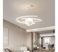 GWJKG Chandelier LED Moderne MODIÈRE CHANDELABLE DIMMable Pendant Rond PRENDANT LEVAUX 3D PLANIQUE Lour Planet Planet DE Lage Blanc Plage Blanc Plage pour pour Les Chambres Chambres Chambre Salon