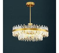 GWJKG Chandelier Light Luxury Crystal Chandelier, Designer Moderne, combiné atmosphérique, pour Salon de Salle à Manger Light, CM Ovale (60 cm)