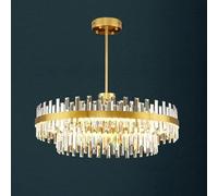 GWJKG Chandelier Light Luxury Crystal Chandelier, Designer Moderne, combiné atmosphérique, pour Salon de Salle à Manger Light, CM Ovale (80 cm)