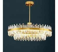 GWJKG Chandelier Light Luxury Crystal Chandelier, Designer Moderne, combiné atmosphérique, pour Salon de Salle à Manger de Chambre à Coucher lumière, CM Ovale (CM)