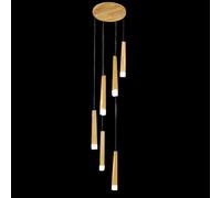 GWJKG Chandelier Plafond Plafond Minimaliste Escalier LED Long Chandelier, bâtiment Duplex, Chandelier Long, Barre de Restaurants, Small Small Light, 16 têtes (6 têtes)