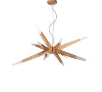 GWJKG Chandelier Spoutnik en Bois Moderne léger Pendant Milieu du siècle Light Vintage Plafond Lampe Cuisine de Bain Salle à Manger Couloir, -145156