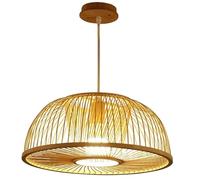 GWJKG Chandeliers LED, Abat-Jour en rotin Faits à la Main Japonais, Plafond S, Abat-Jour en Bambou, librairies de Corridor de Bar, Restaurants de thé Suspendus S