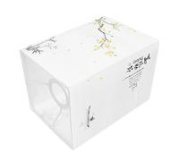 GWJKG Chic Square Lampe élégante Décor Couvercle Chambre à Coucher Installation Facile Matière pour la Lampes Table Éclairage de Chevet