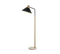 GWJKG Corner Adjustable Iron Light with Pleated Fabric Shade and Marble Base Standing Lamp Floor Lamps for Living Room Color : A-Dark