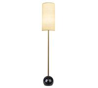 GWJKG Corner Metal Fabric Lampshade Light with Iron Base Bedroom Bedside Standing Lamp Floor Lamps for Living Room Color Gold Black,