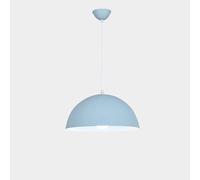 GWJKG de Plafond rétro, Ombre de Lampe Suspendue en métal Semi-Circulaire, Feuille de tête à vis, Lampe au Plafond Chotel/Rouge / 30 cm (Bleu, 40 cm)