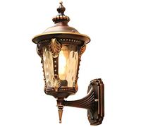 GWJKG extérieure Lampes murales extérieures, à Passeport d'éclairage Mural extérieur, Lampe Murale imperméable pour, terrasse, Balcon, Conception Lanterne de Chariot, enclos Noire Matt avec