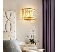 GWJKG Iron Fer K9 Crystal Murce Gold Bain Mur Vanité Moup Murne LAMPLE pour Le Salle DE Che Champe