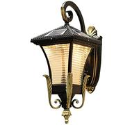 GWJKG Lamp Solar Retro Sconces - Waterproof Outdoor Light with Frosted Shade for Garages and Homes
