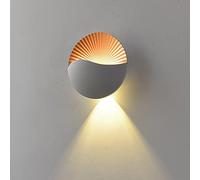 GWJKG Lampe, conque Sconce 6W Pack LED Porche extérieure Porche en Aluminium étanche monté en Single pour Porte de Garage (lumière Chaude), lumière Murale intérieure (Couleur: b)